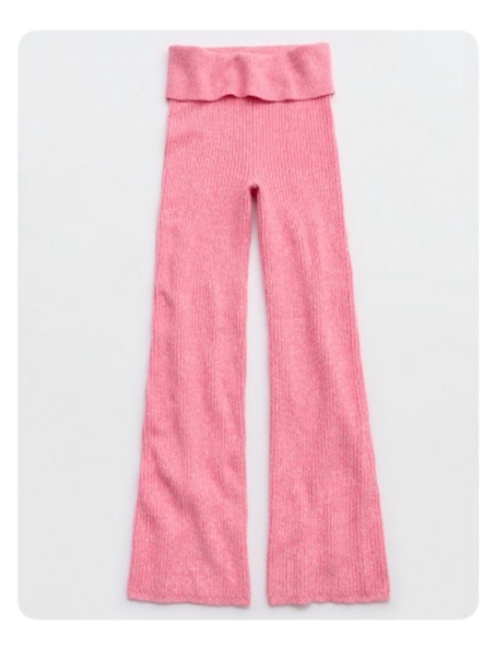 Aerie Late Night Foldover Pant - Playful Pink